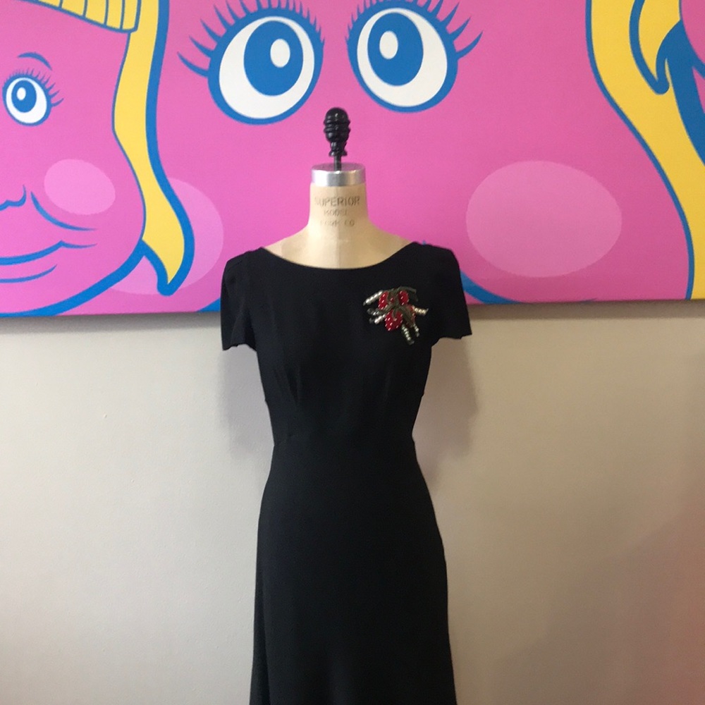 Moschino Cheap Chic Black Crepe Cocktail Dress